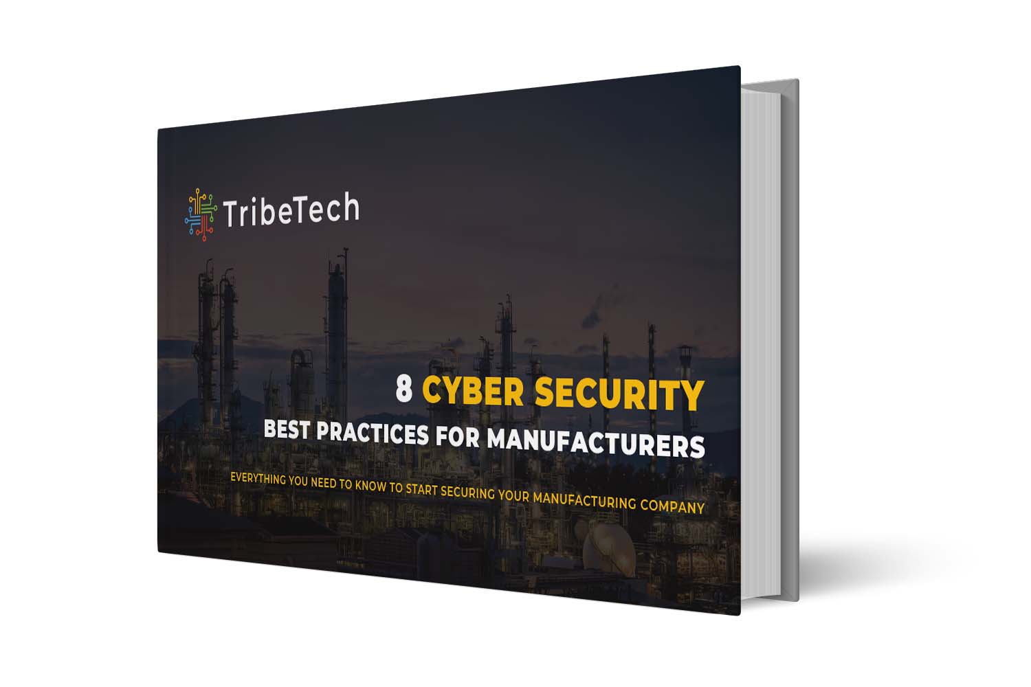 8 Cyber Security Best Practices for Manufacturers ebook cover